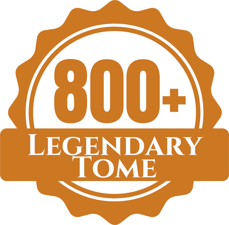 Jelvény: Legendary Tome - Könyvek 800 oldal fölött