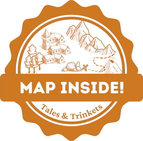 Jelvény: Map inside! (A könyv térképet tartalmaz)