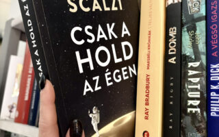 Könyvborító - Csak a hold az égen