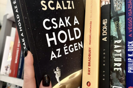 Könyvborító - Csak a hold az égen